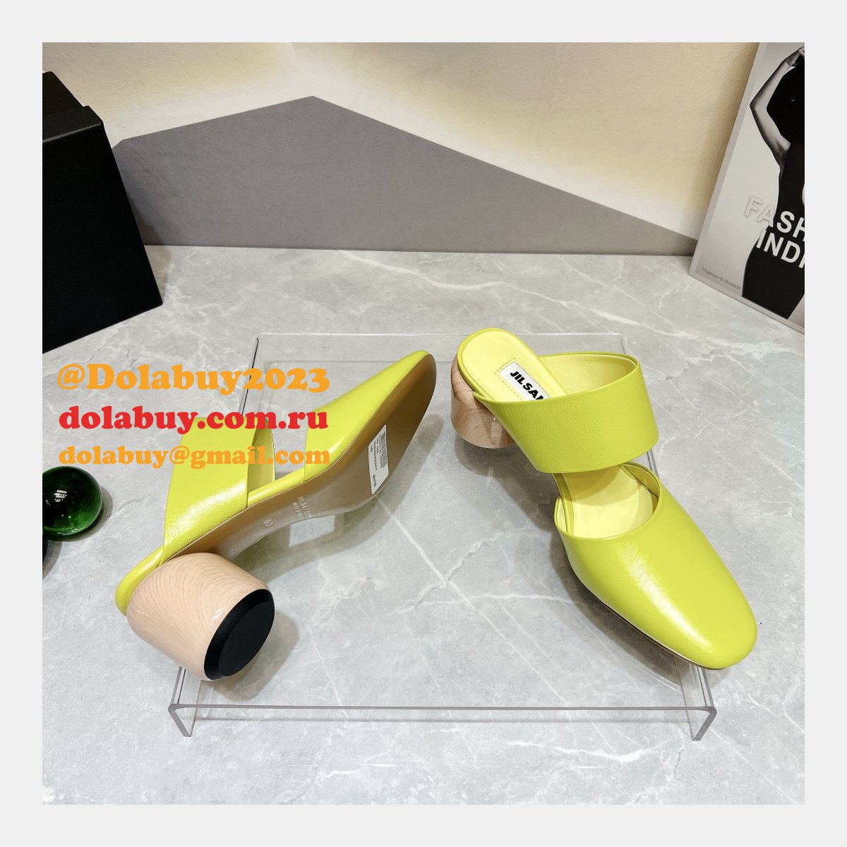 Jil Sander Wholesale Stretch Crinkle Vintage Replica Shoes