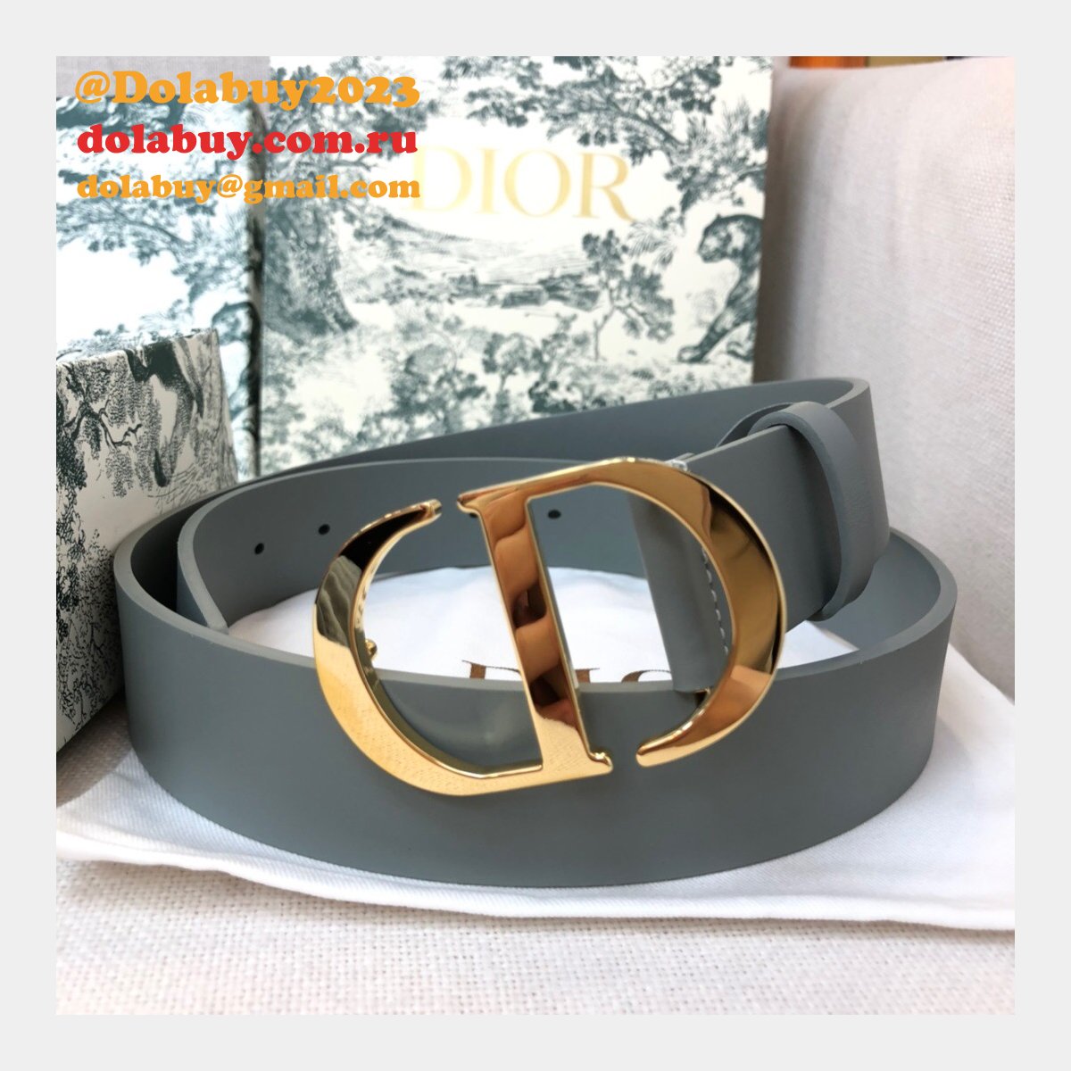 UK Top Quality Christian Dior 3.5CM Multi-color Belts