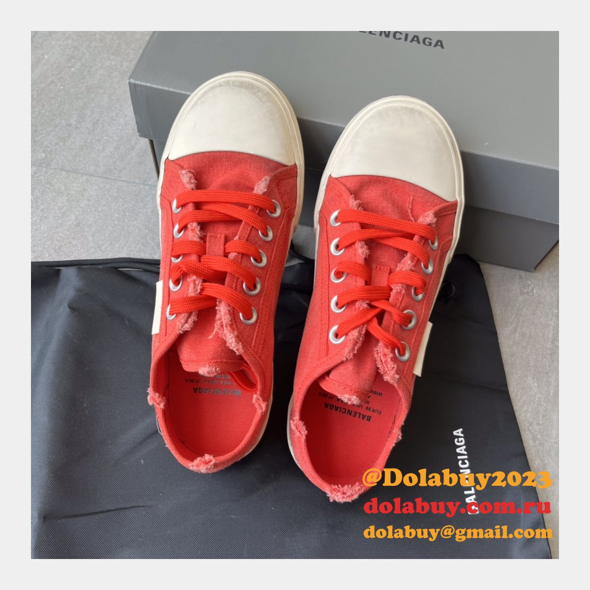 Best Quality Replica Balenciaga Paris Canvas Shoes