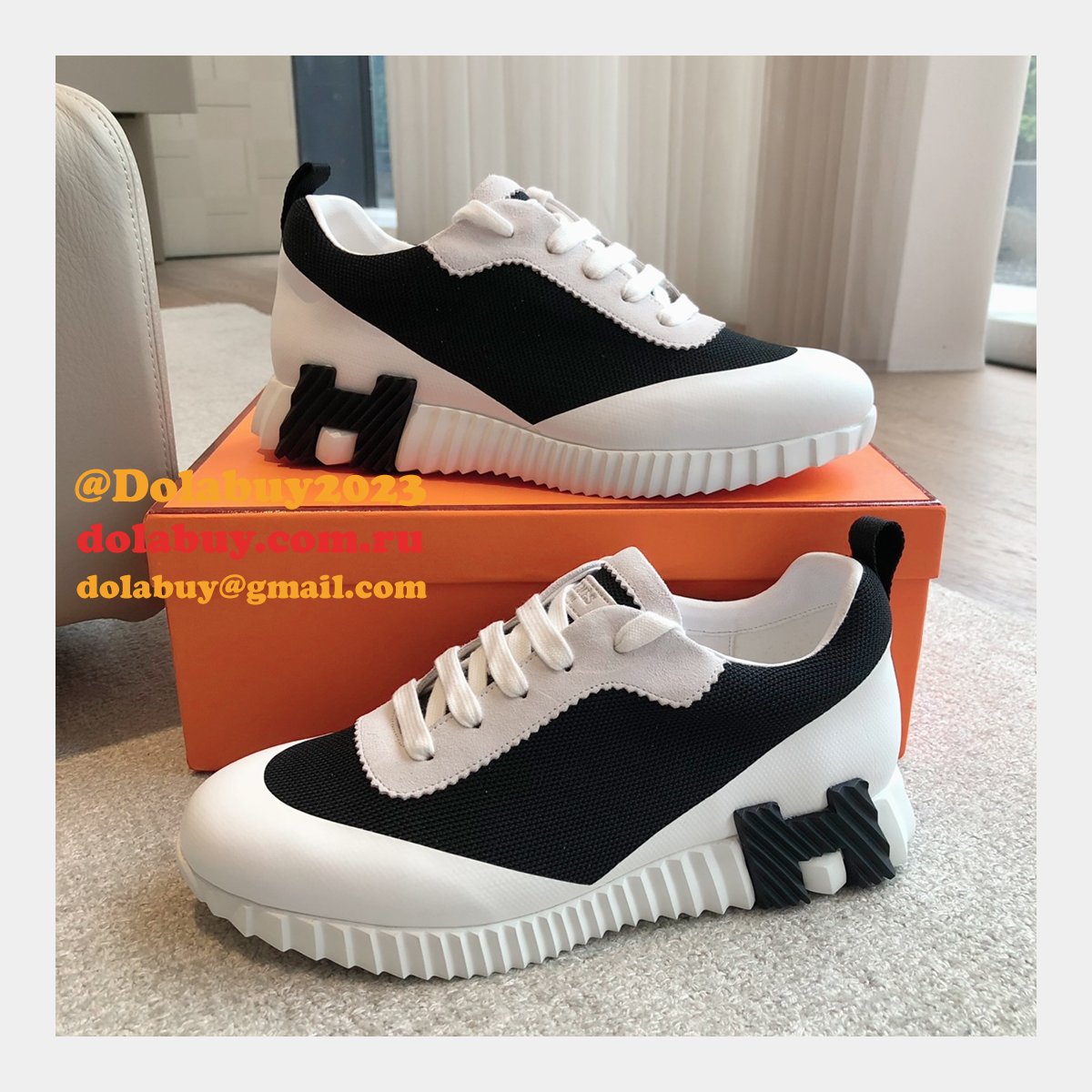 Wholesale HERMES MEN BOUNCING SNEAKER