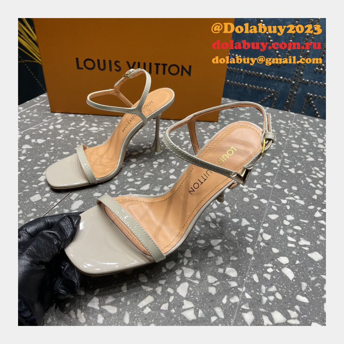 Blossom Sandal Louis Vuitton Replicas Heel:7.5cm/9.5cm Shoes