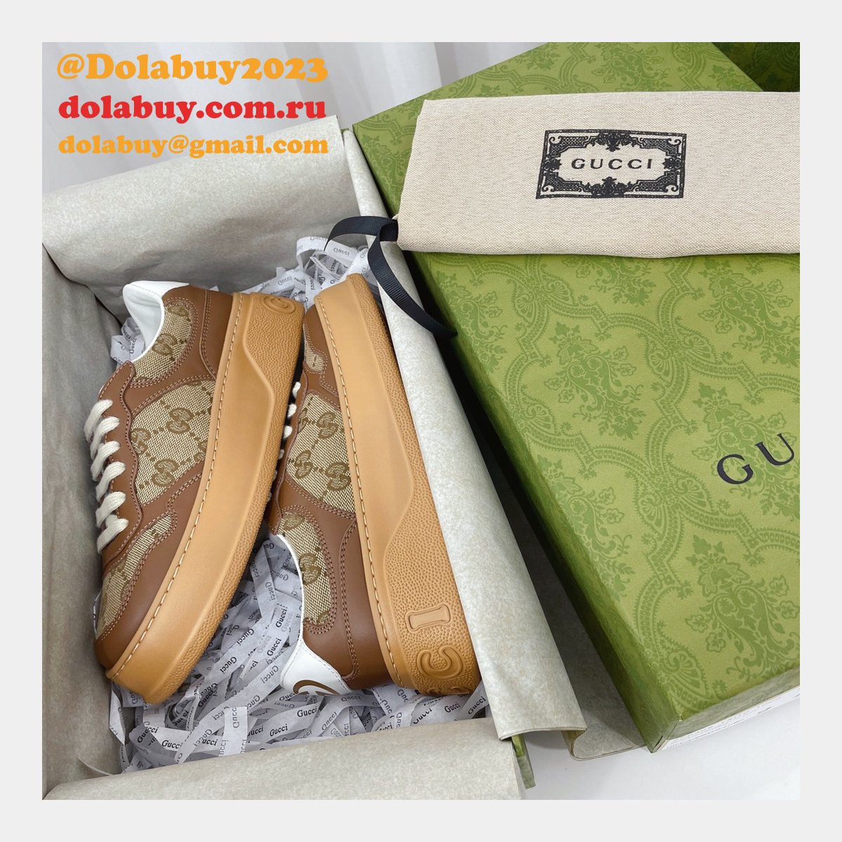 G*u*i replica gg logo shoes online