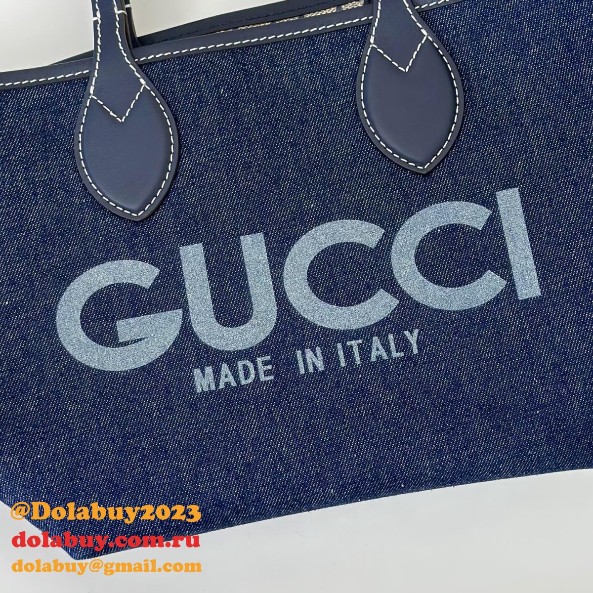 G*u*i 820496 totissima shoulder tote gg denim replica bag