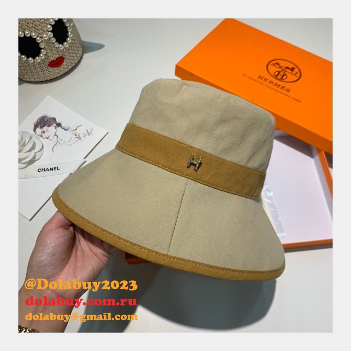 Hermes Top Quality H deduction Fishermans hat