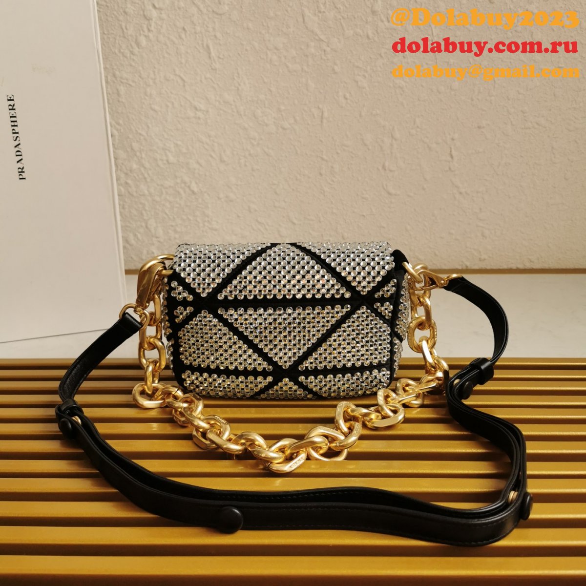 Prada Designer System Nappa Patchwork Shoulder 1BD329 Replica Bag