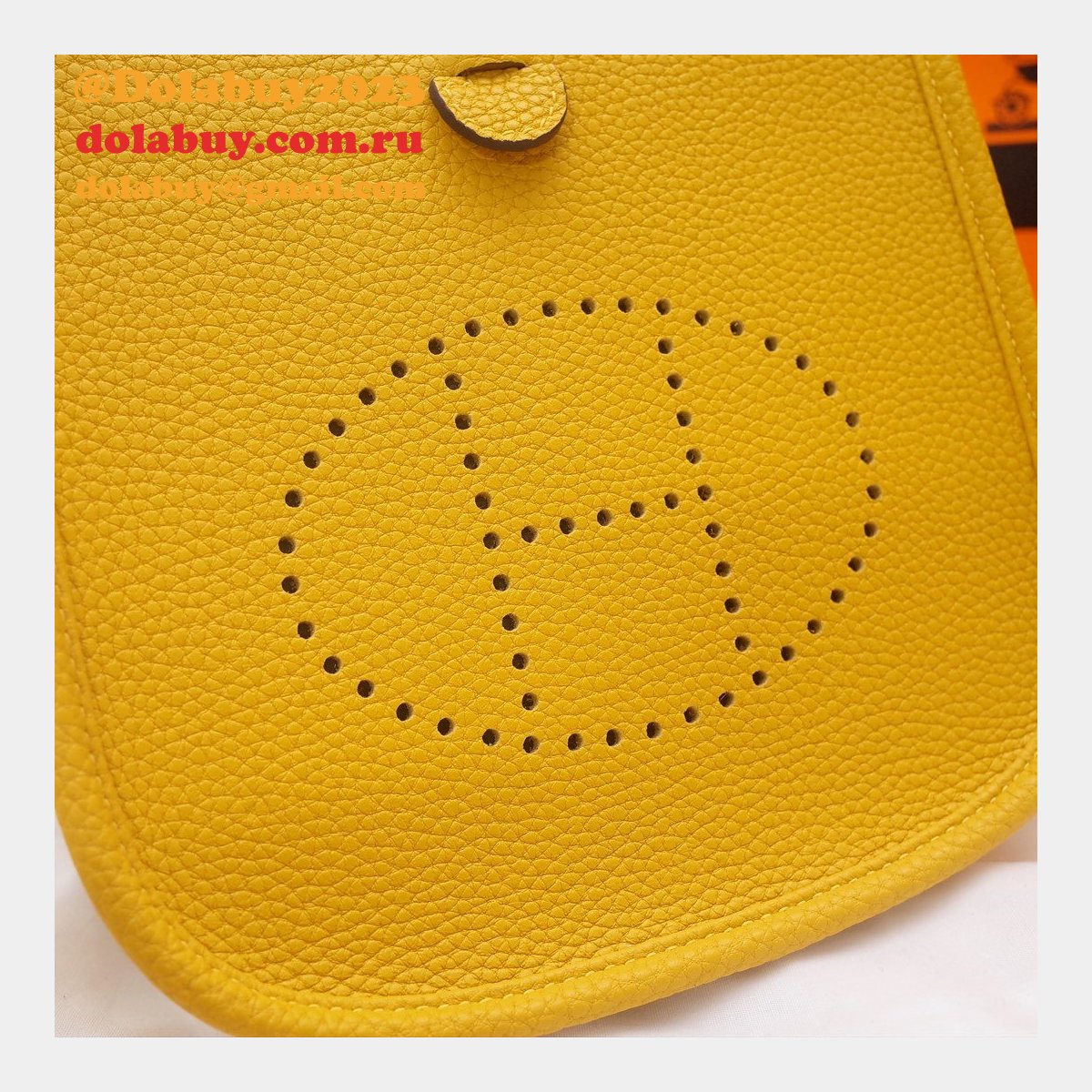 Hermes Evelyne Yellow Messenger Medium Bag replica