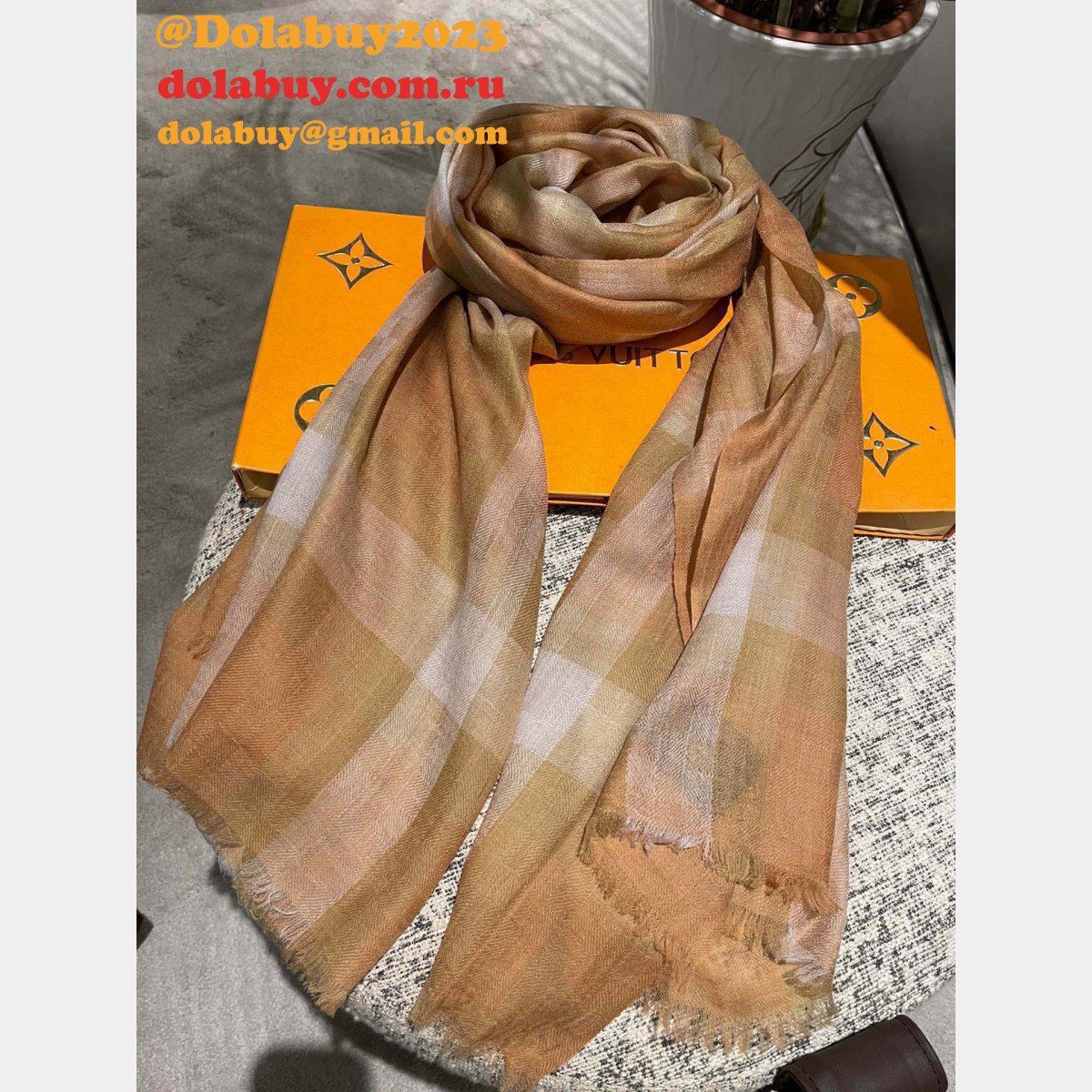 Luxury Best LV cashmere scarf