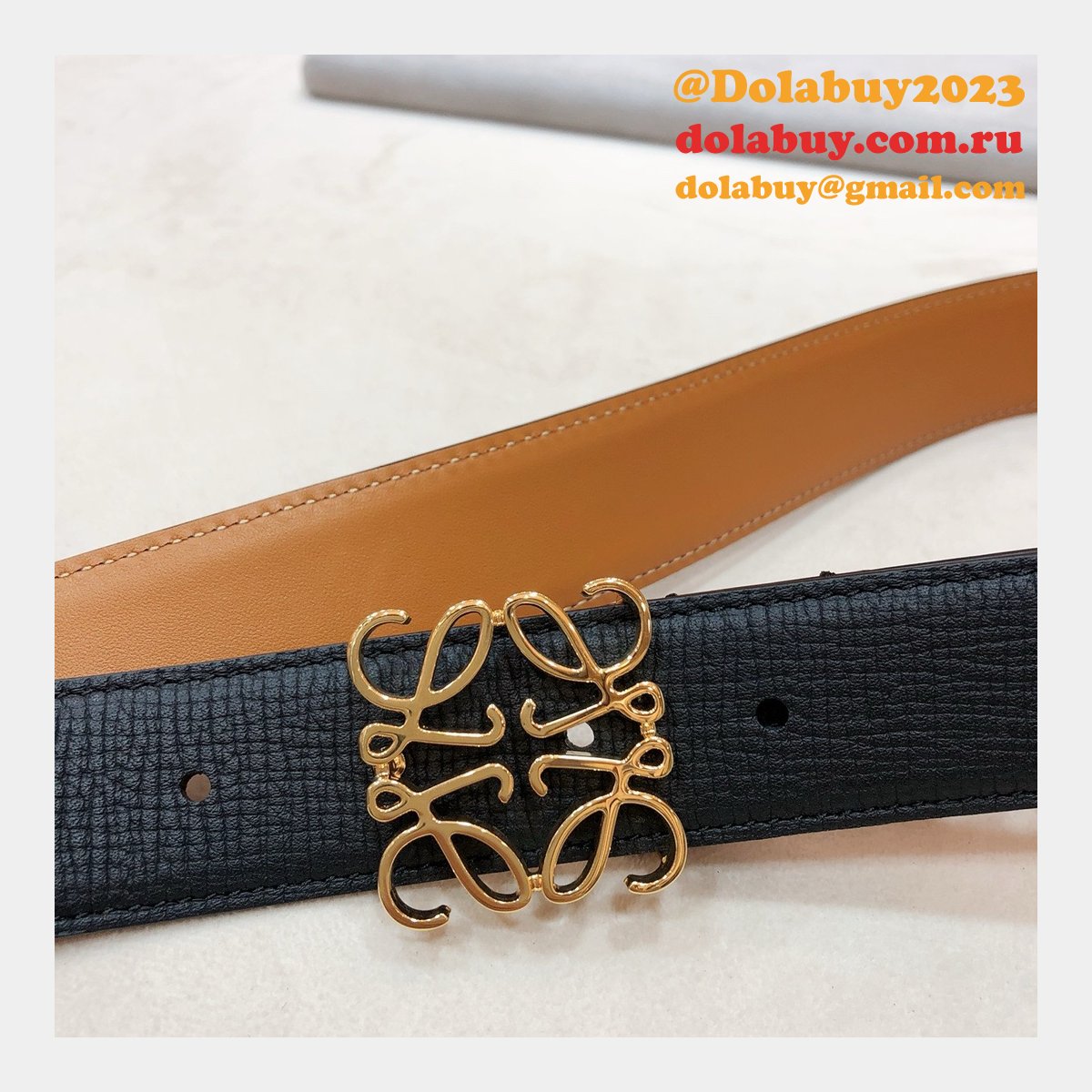 Designer Loewe Regular Knockoff 3.2CM Width Fashion Belts