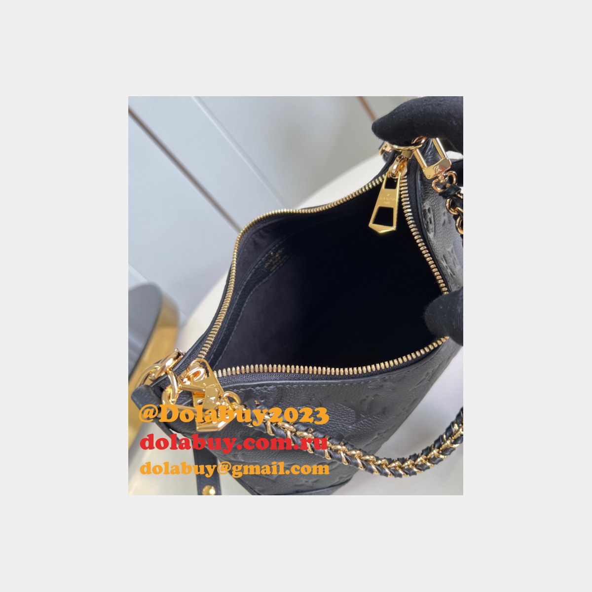 Louis Vuitton M12930 Boulogne Black Replica Top Quality Bag