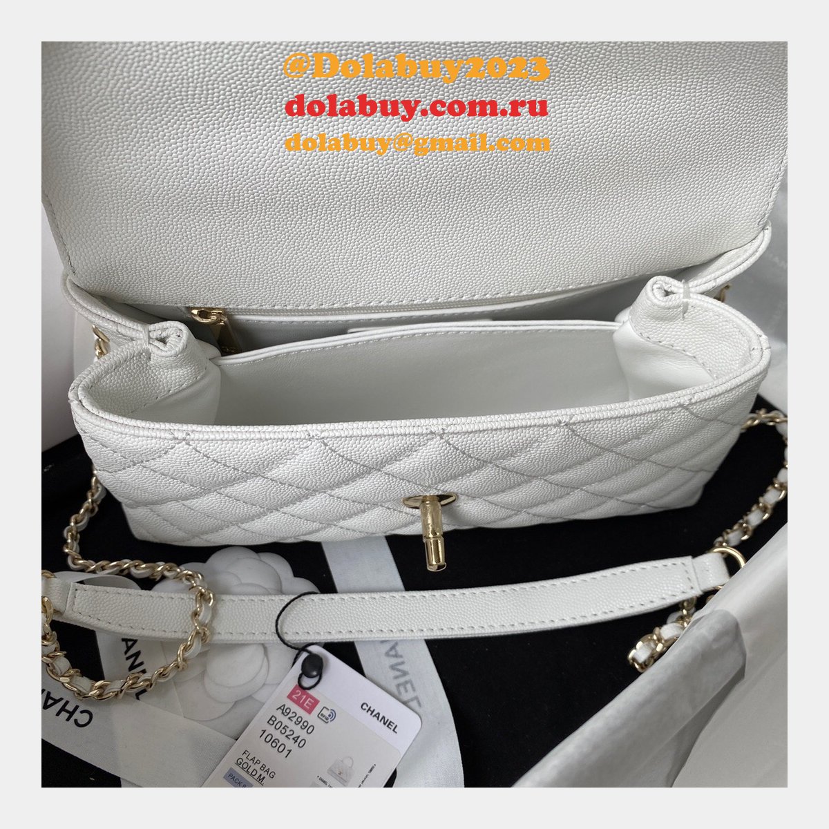 AAA+ CC Grained caviar leather bag A92990 23cm