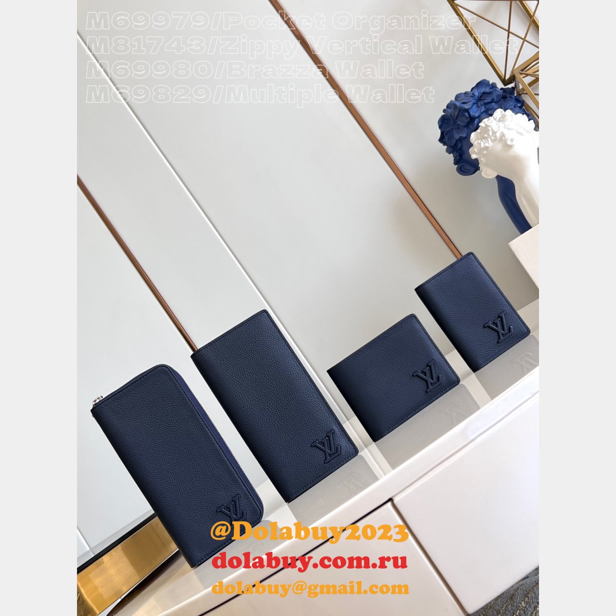 Zippy Wallet LV Copy Aerogram Brazza Multiple Pocket Organizer