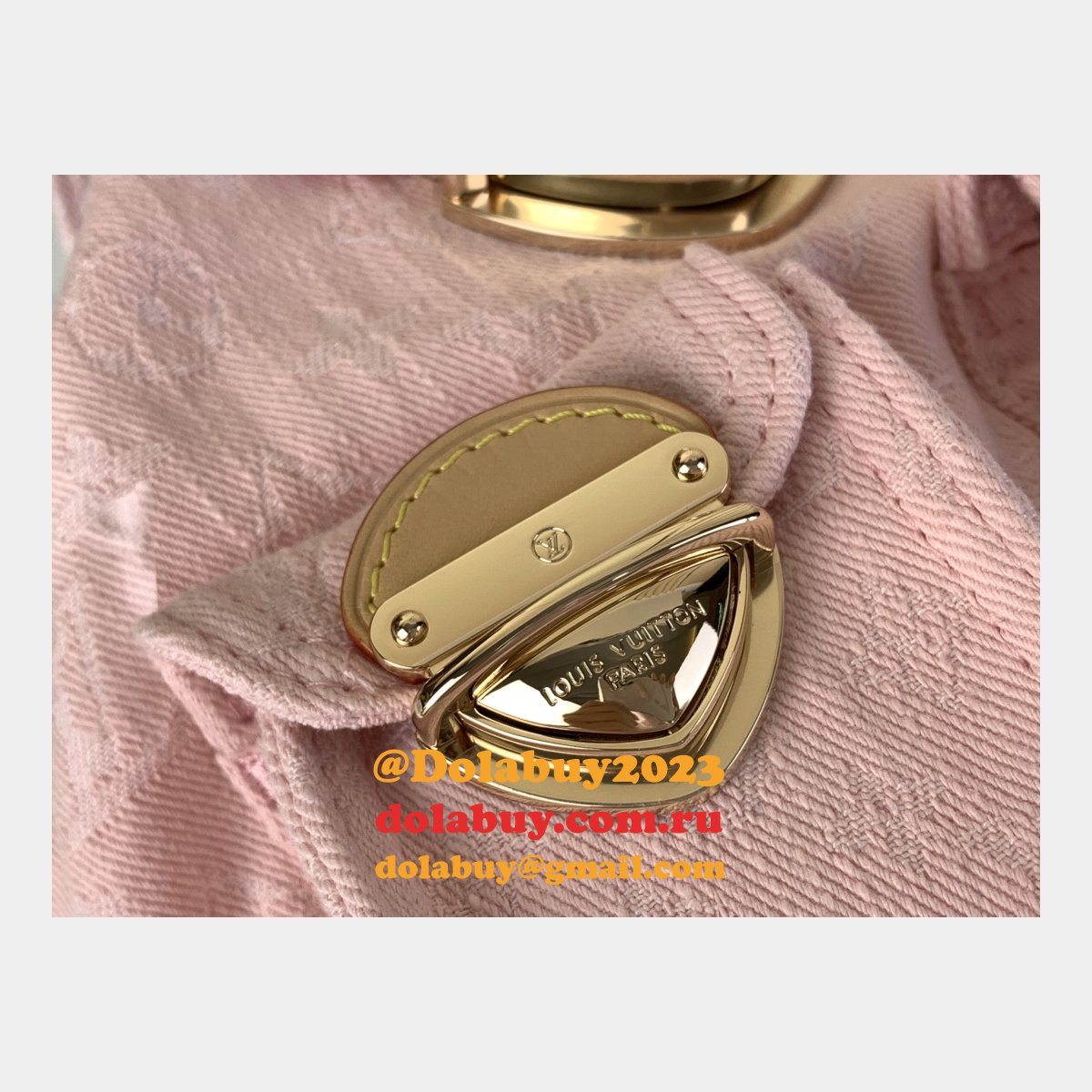 Venice Backpack Louis Vuitton Copy M13031 Luxury Monogram Denim Pink