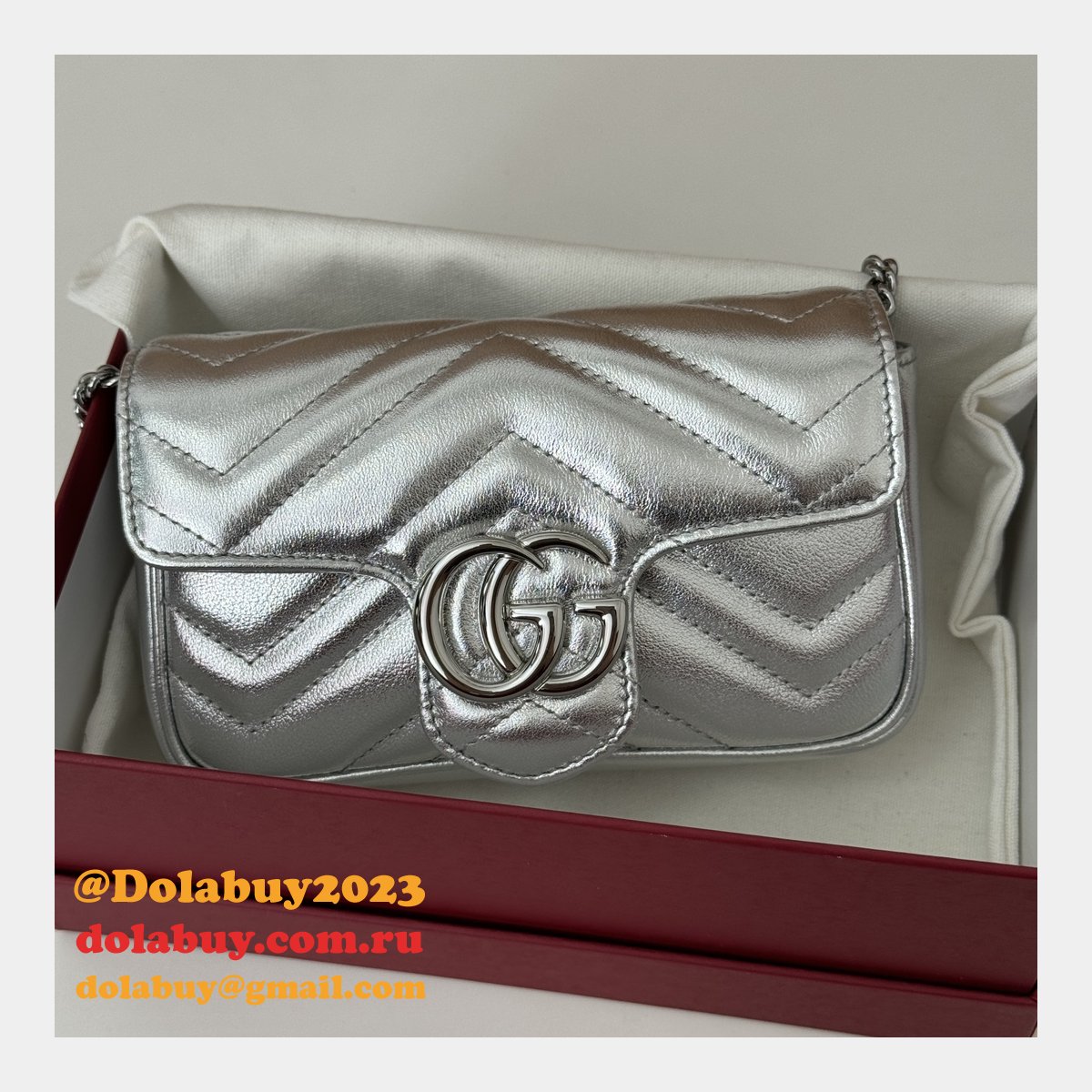 wholesale G*u*i 476433 best gg marmont super mini bag