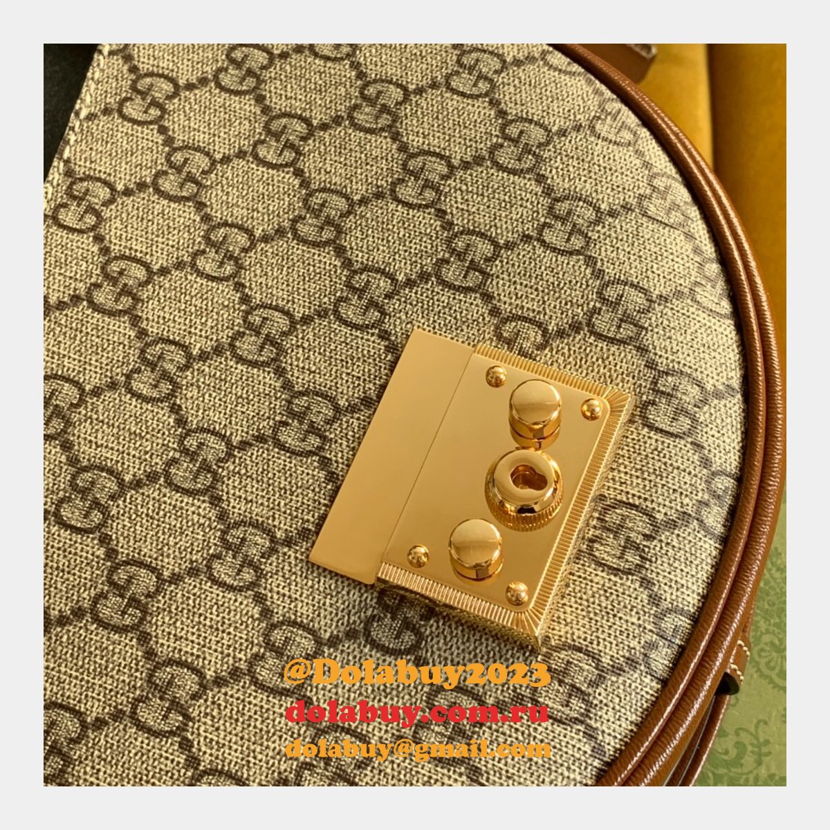 best G*u*i aaa+ padlock small shoulder bag 644524 beige & ebony gg