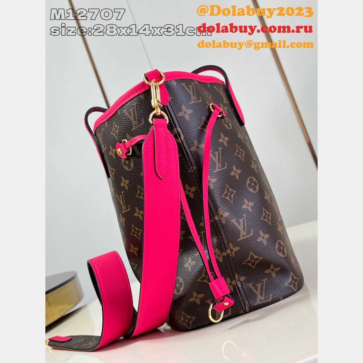 Louis Vuitton Neverfull Bandouliére Wholesale M12707 Bag