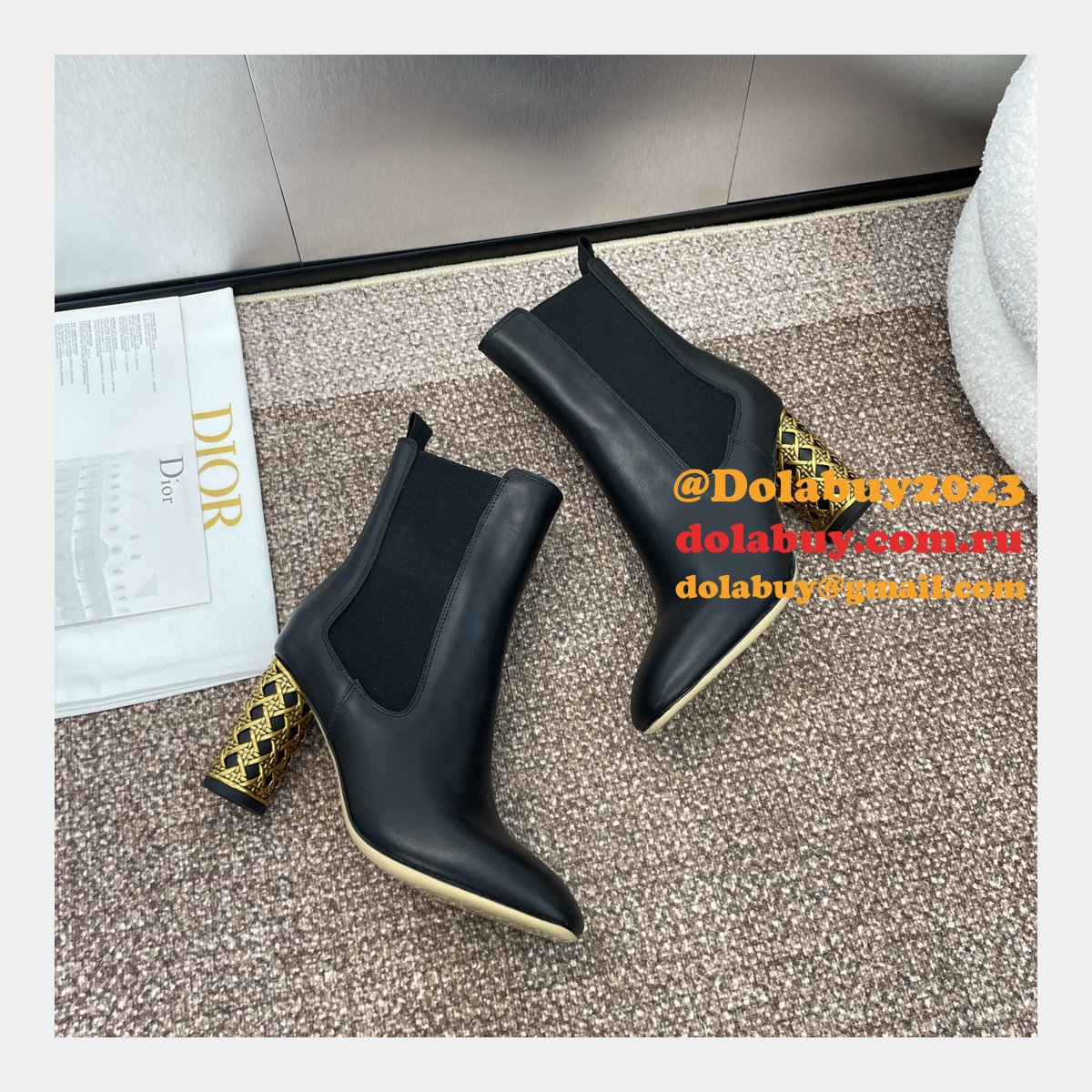 Top Quality Dior Icon Heeled Ankle Boot