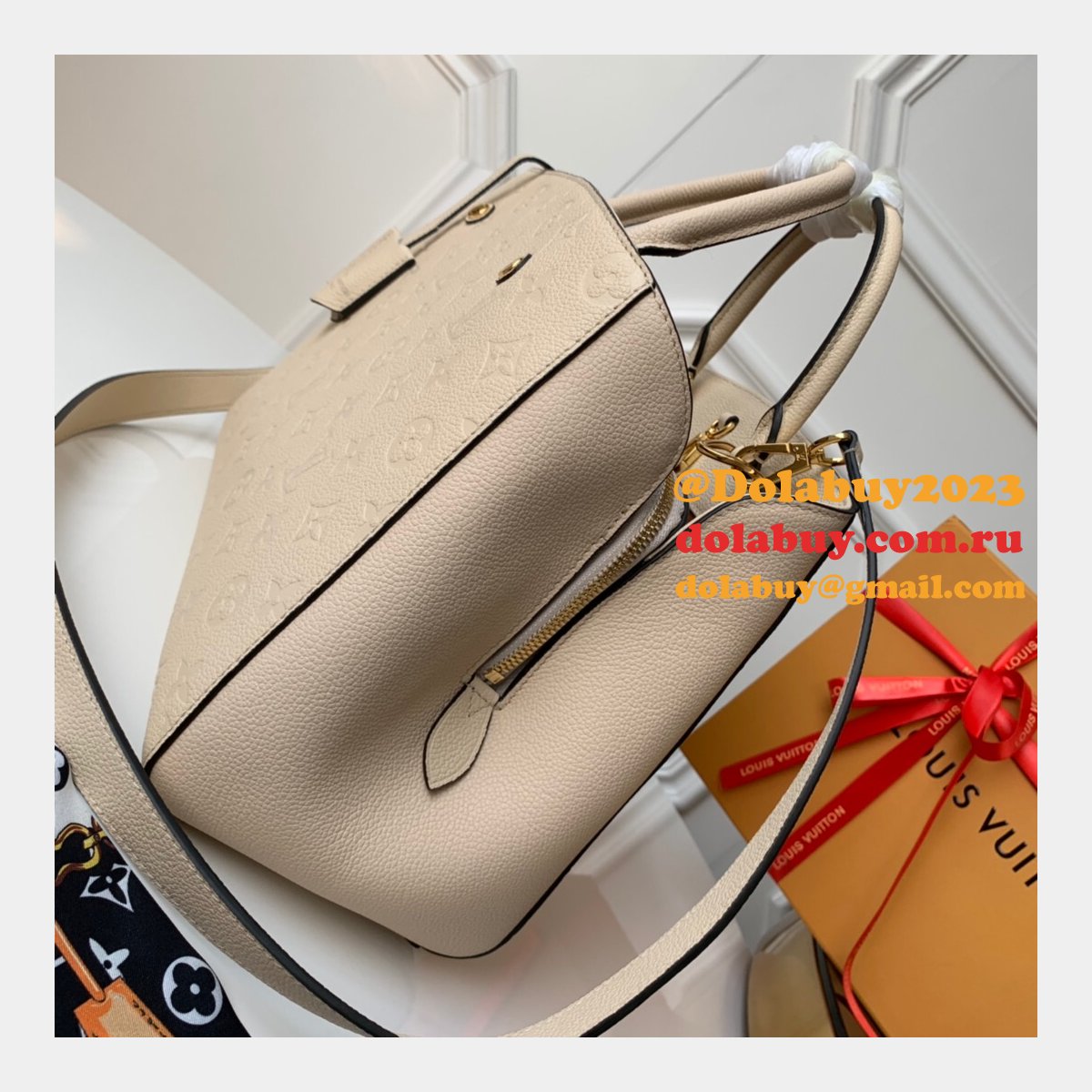 Louis Vuitton Top Quality M41048/M42746/M44931 Montaigne MM Monogram Empreinte Leather