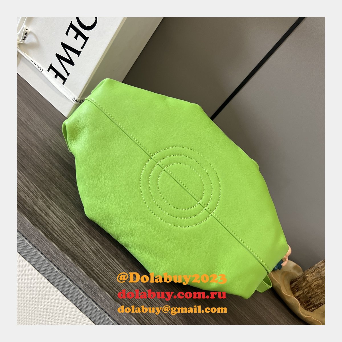 Luxury loewe Paseo small Nappa leather women bag