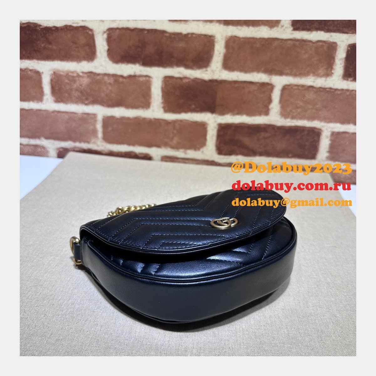 offers 1:1 replica G*u*i gg marmont 746431 matelassé chain bag