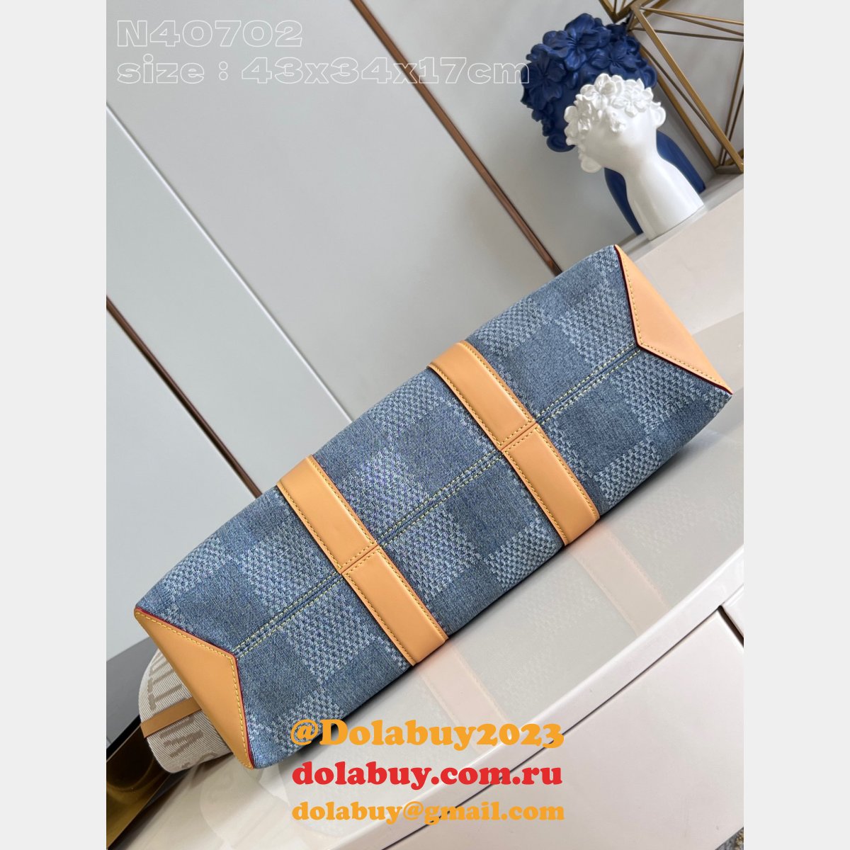 Louis Vuitton Copy N40702 Weekend Tote Damier Designer Men Bags