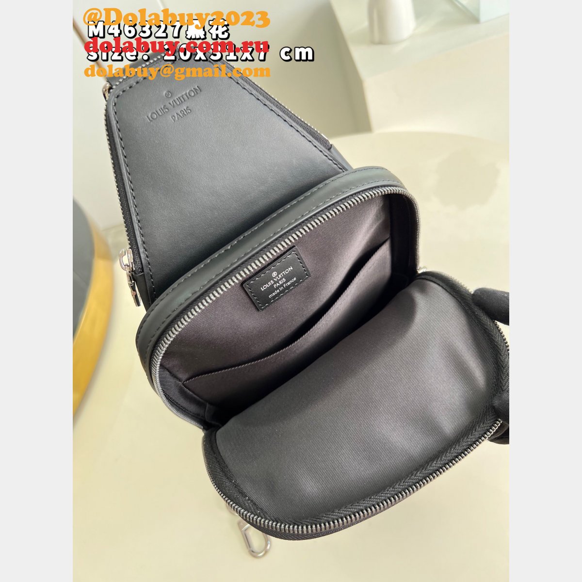 Louis Vuitton Knockoff Damier M46327 Canvas Avenue Sling Bag