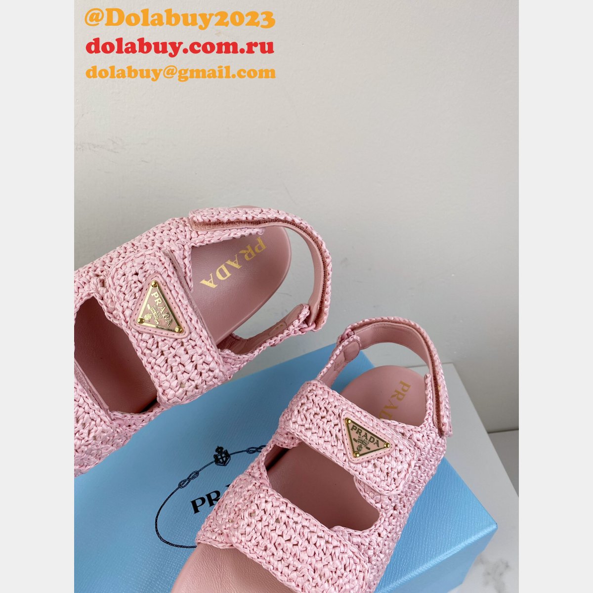 Top Quality Cheap Prada Crochet sandals