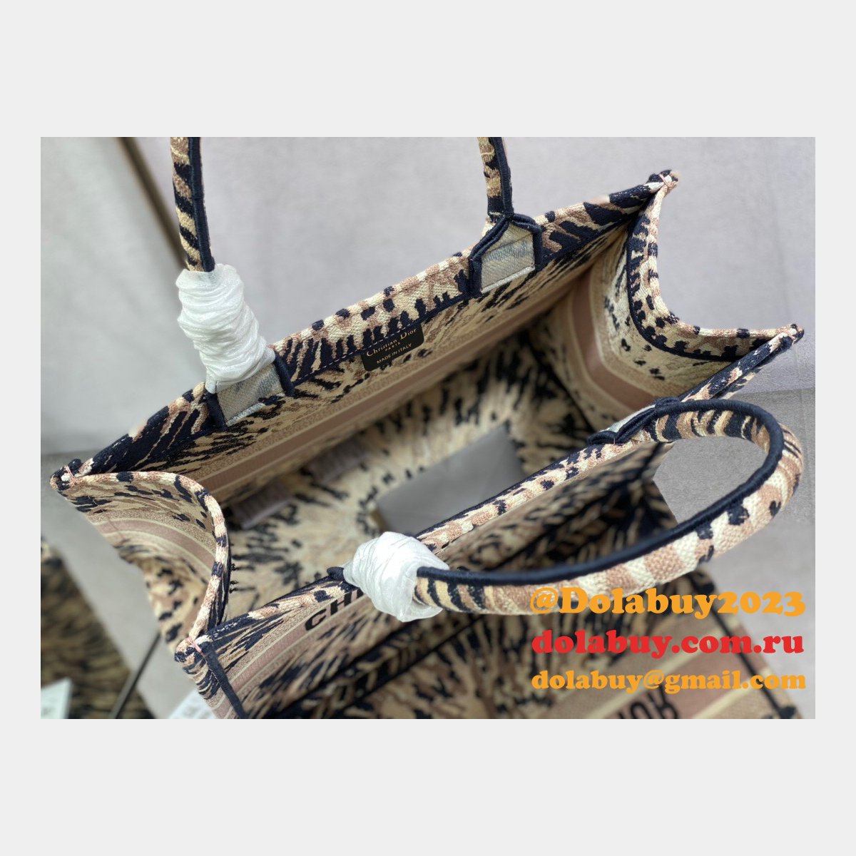 Designer Bag Replica for Dior CD Book Tote Small