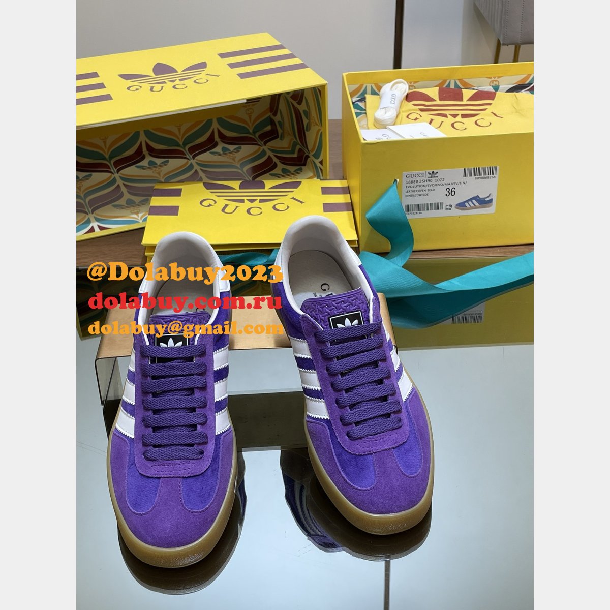 top quality G*u*i & adidas couple sneakers 2024