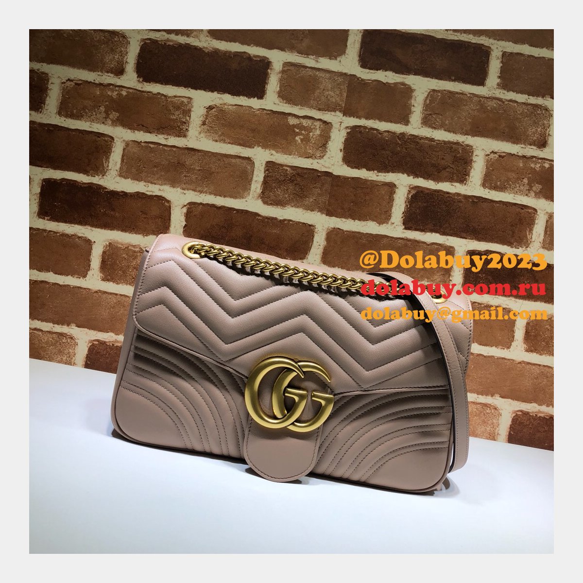 wholesale G*u*i replicas best 447633 leather gg marmont
