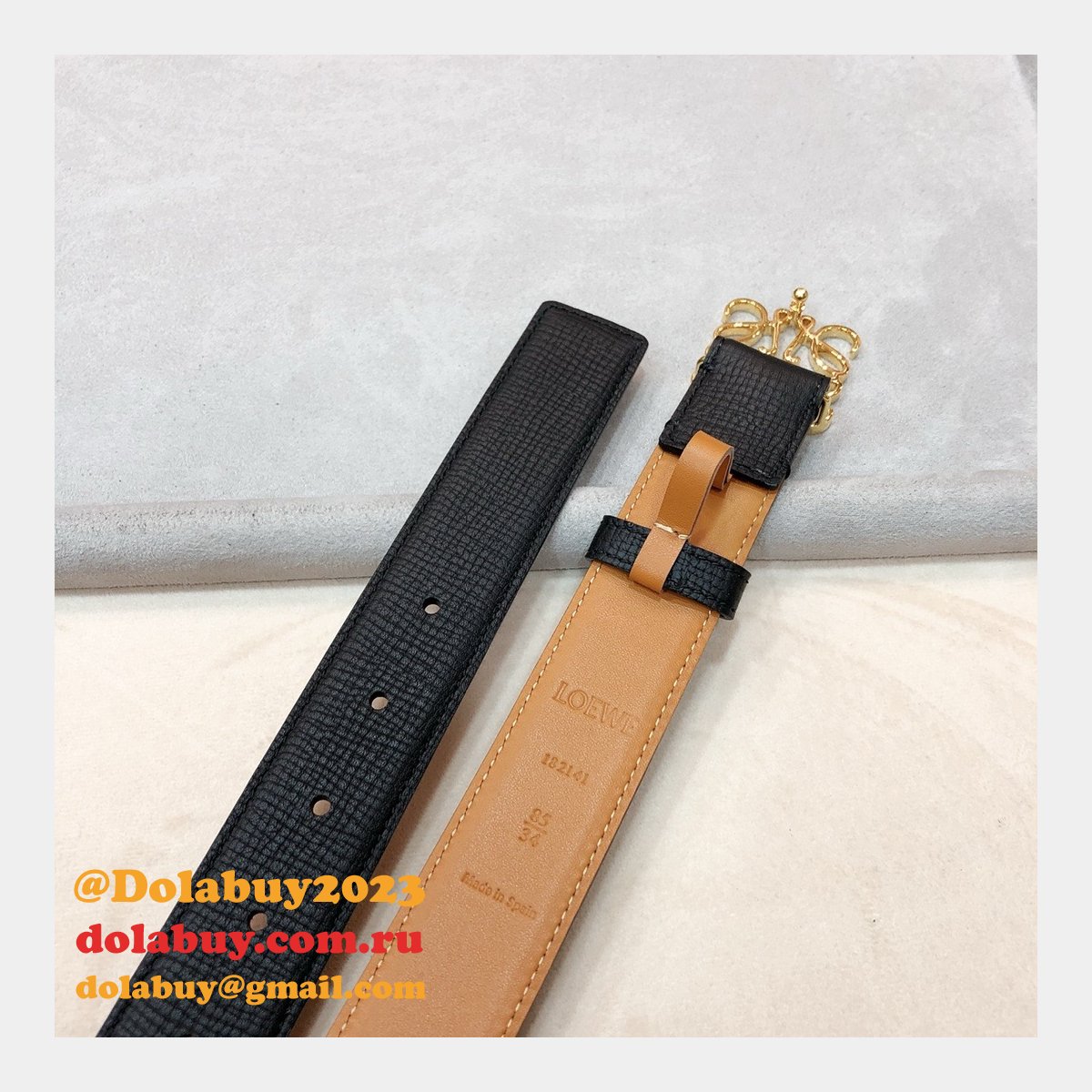 Designer Loewe Regular Knockoff 3.2CM Width Fashion Belts