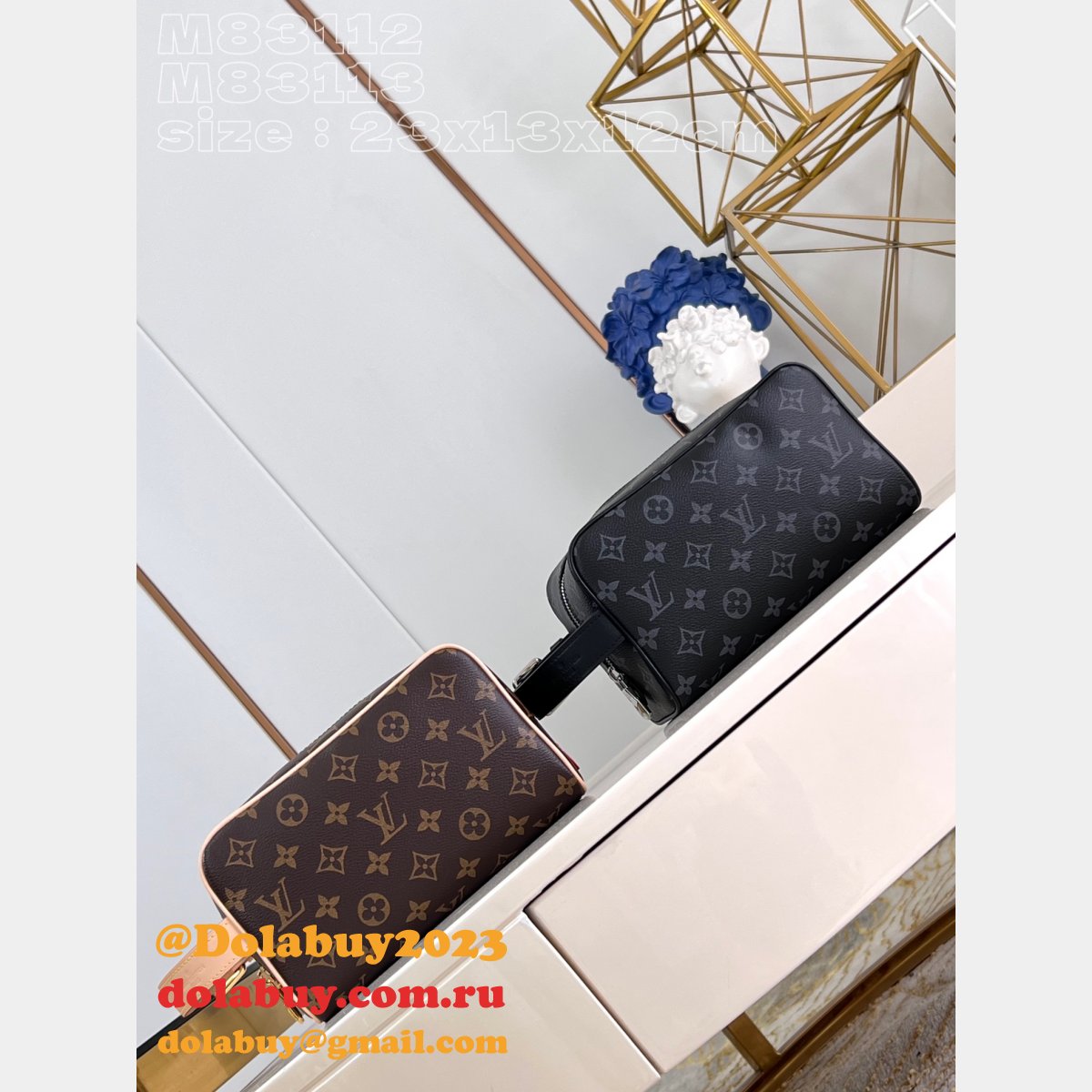 Locker Dopp Kit Monogram M83112 Men Replicas Louis Vuitton Travel
