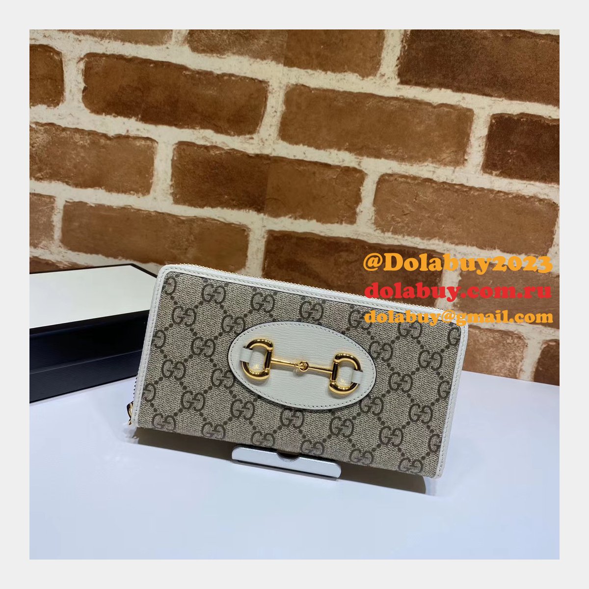 best G*u*i replica 621889  1955 horsebit zip around wallet