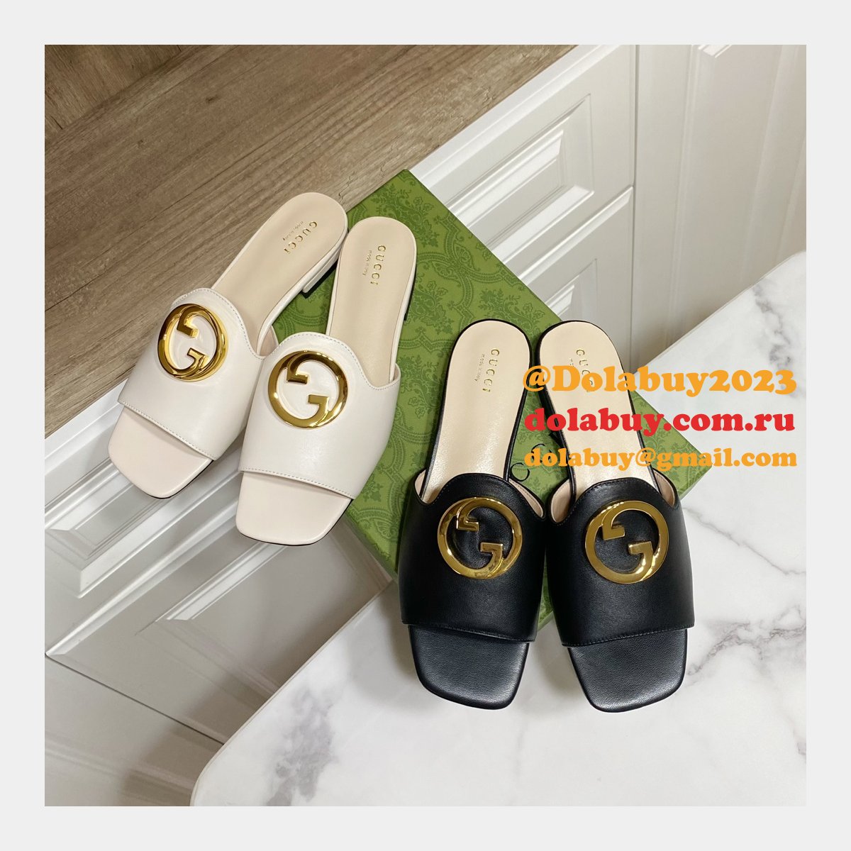 blondie inspired G*u*i platform sandals designer replica shoes