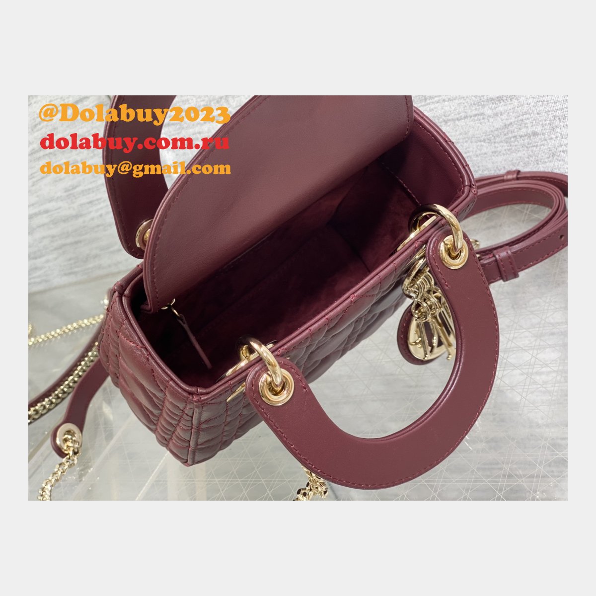 Top Quality DIOR lambskin mini lady bag 17cm