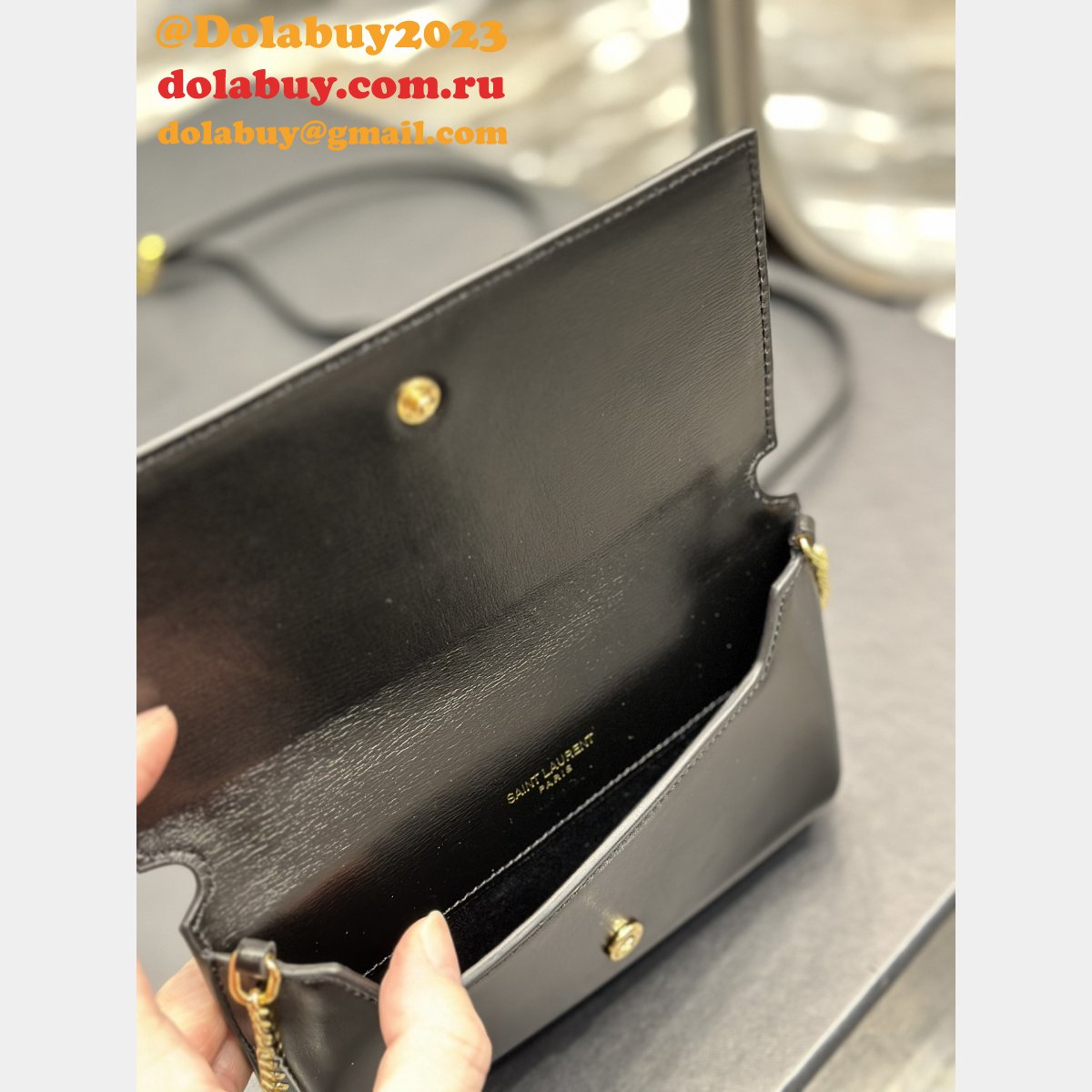 YSL Fashion Cassander Phone Holder 635095 Monogram Fake Bag