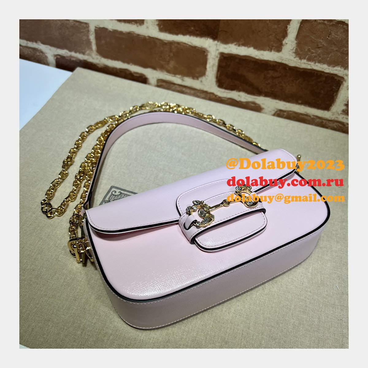 replica G*u*i horsebit 1955 shoulder chain 735178 designer bag