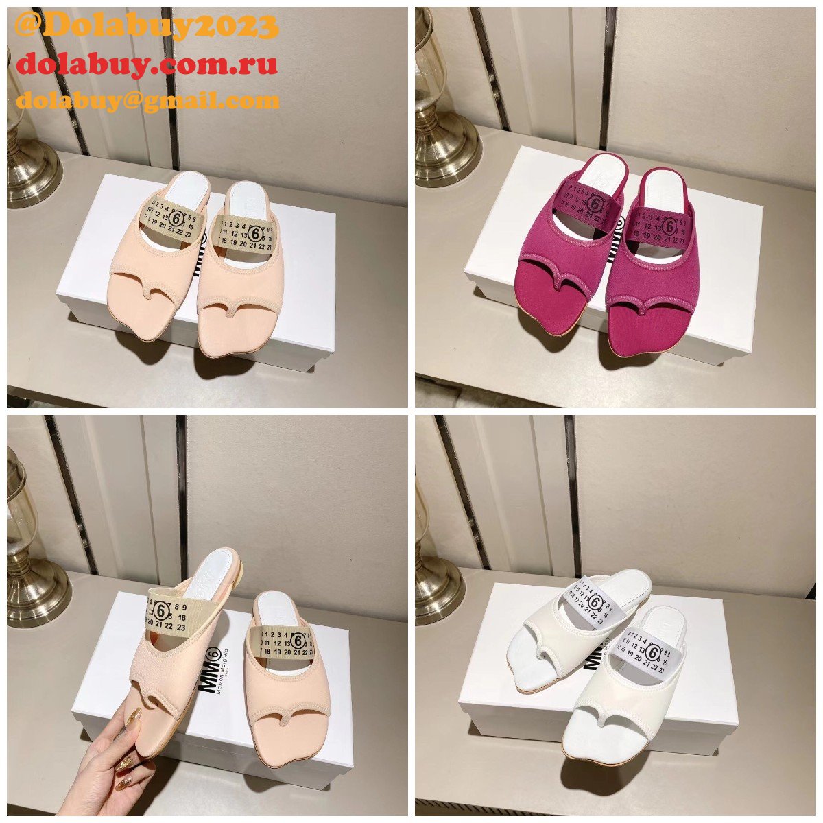 Replica Maison Margiela Knockoff MM6 Flip Flops Shoes
