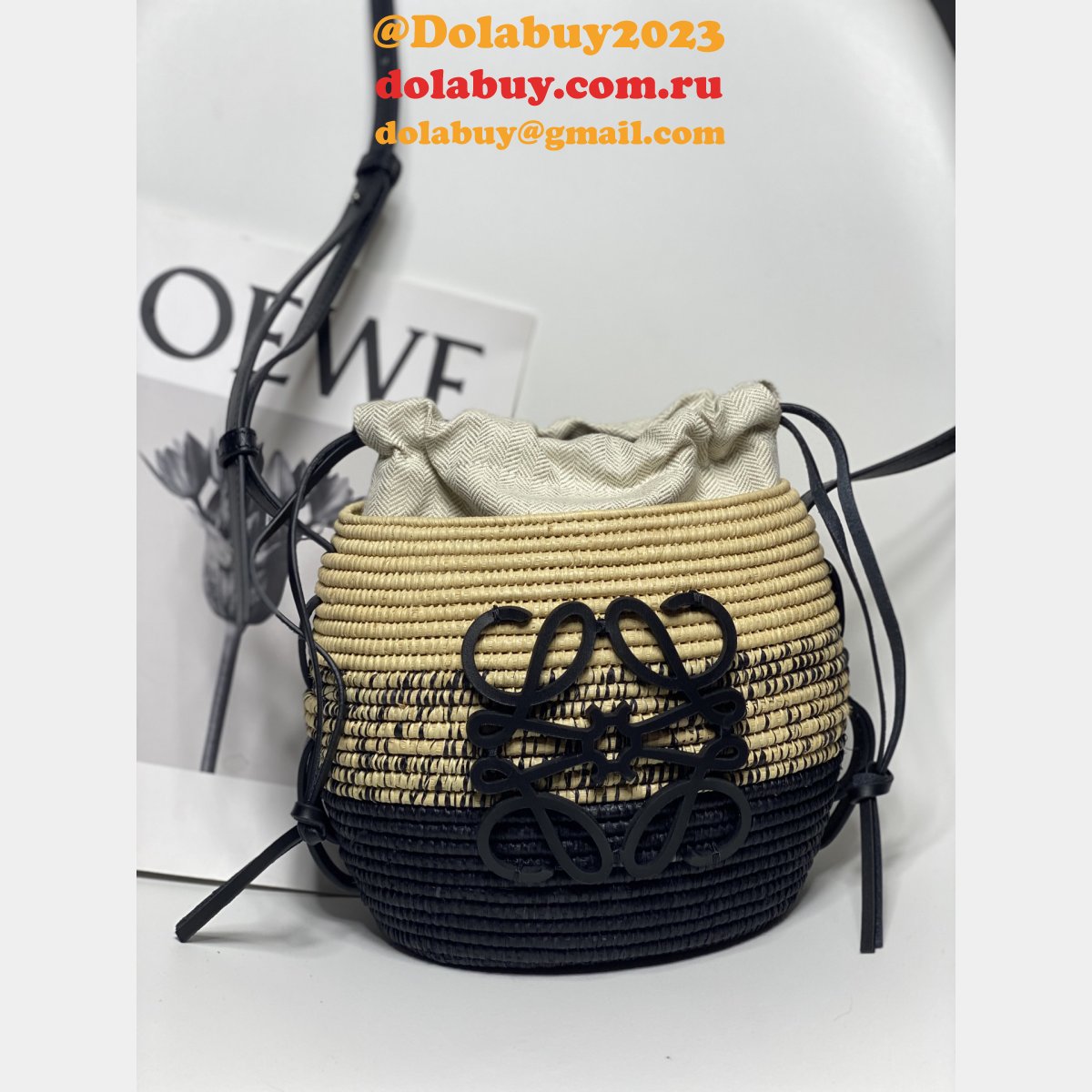 Top Quality LOEWE New hand-woven straw bag