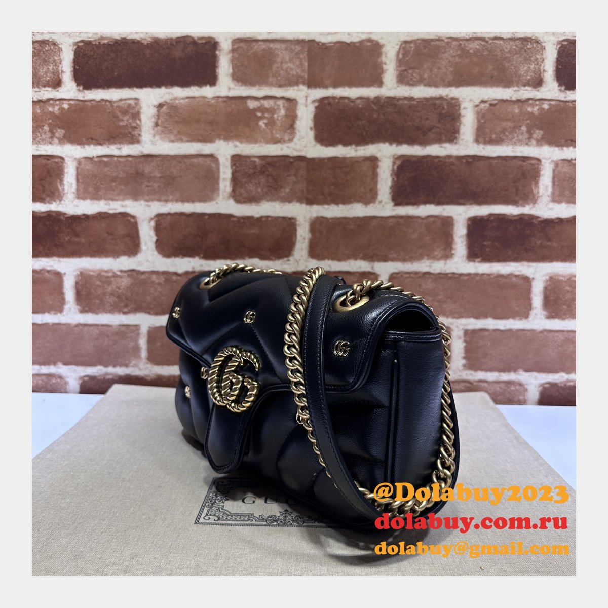 matelassé copy 443497 G*u*i gg marmont small replicas bag