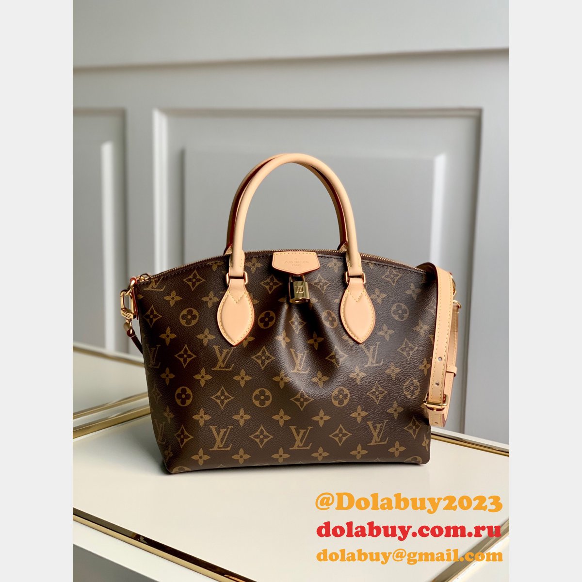 Designer Louis Vuitton Replicas M45987/M45986 Boétie PM Monogram Handbags