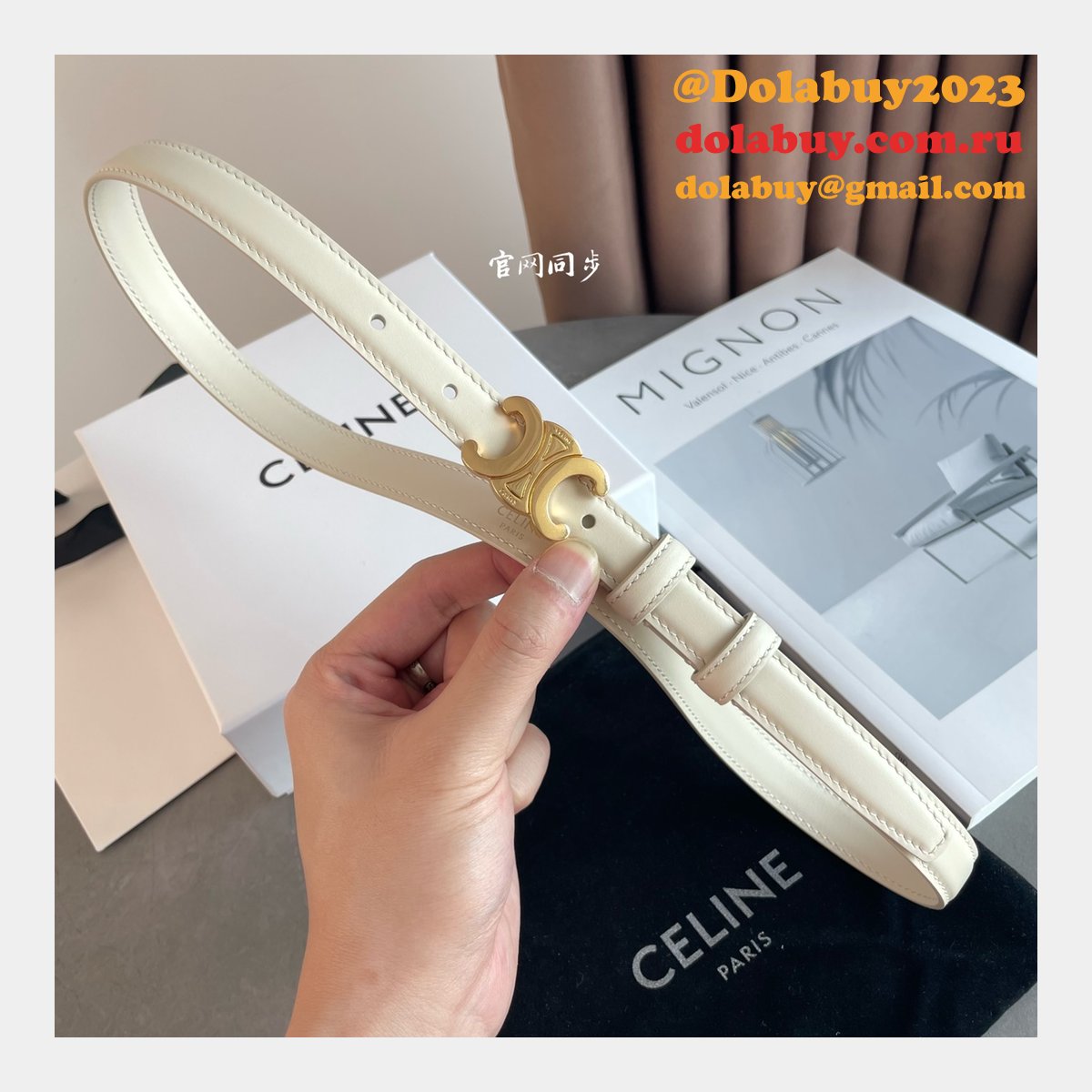 Replica Celine Inspired 18/25MM Top Quality Belt