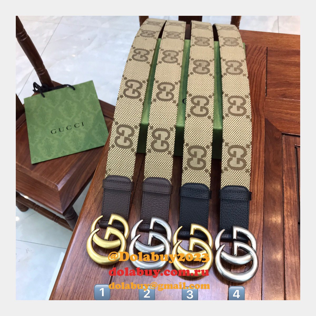 Gucci Wholesale Cheap 2023 Replica 3.8cm Belts