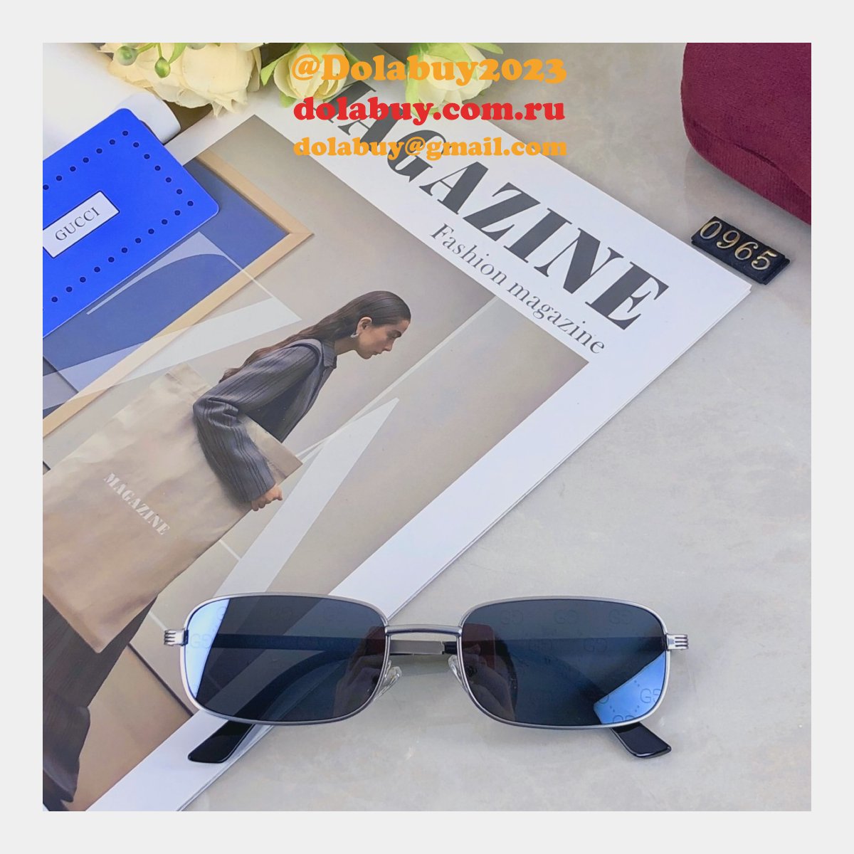 G*u*i 2025 retro versatile sunglasses