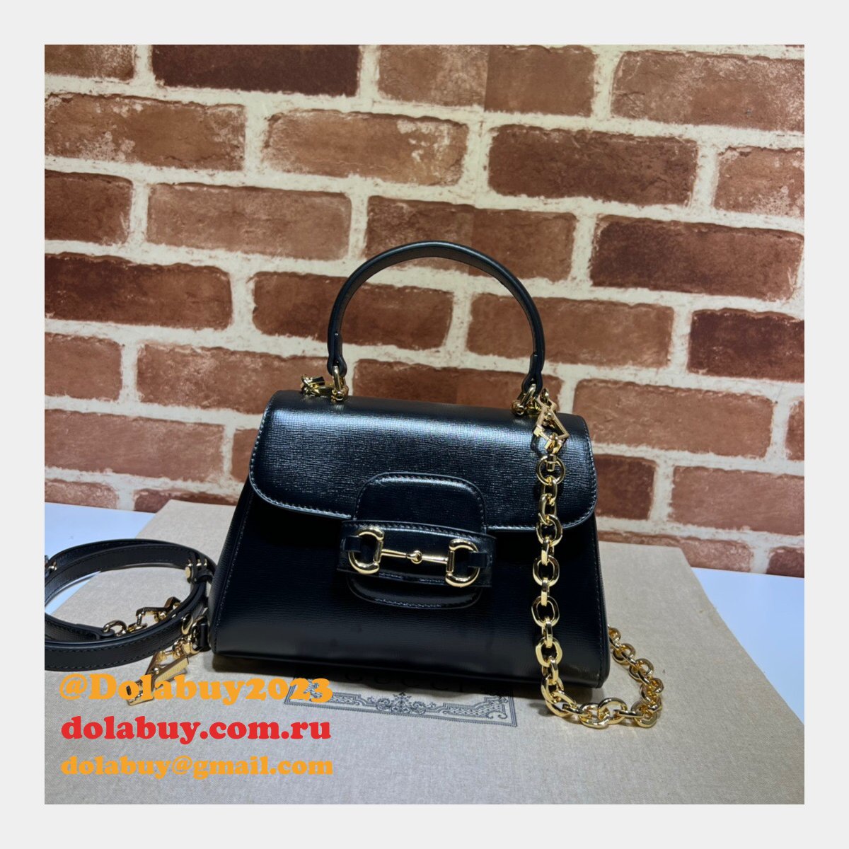 the highest quality G*u*i horsebit replicas 703848 1955 top handle bag