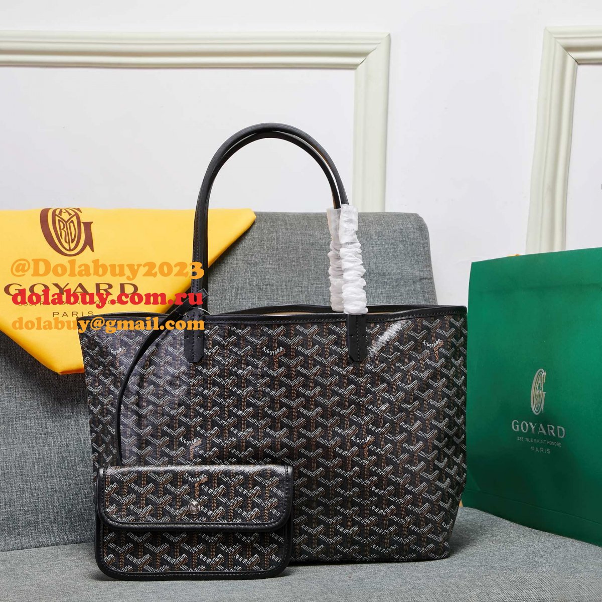 Fashion 1:1 quality Designer Goyard Tote replica handbags sell Online