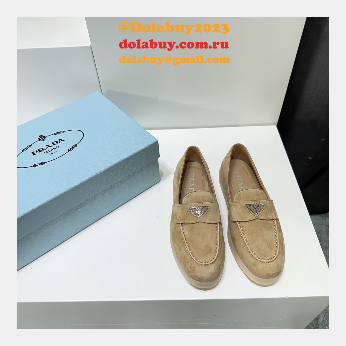 Best Quality Prada Saint-Tropez Replica Luxury Designer Shoes