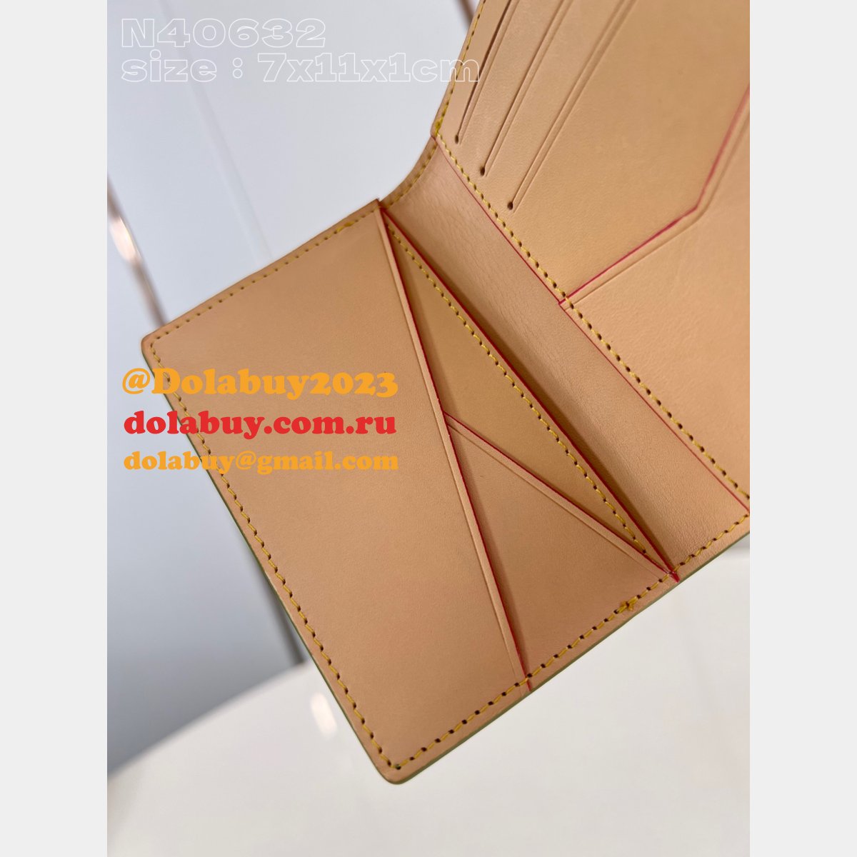 Pocket Organizer Slender Wallet Damier Louis Vuitton Fake Bag