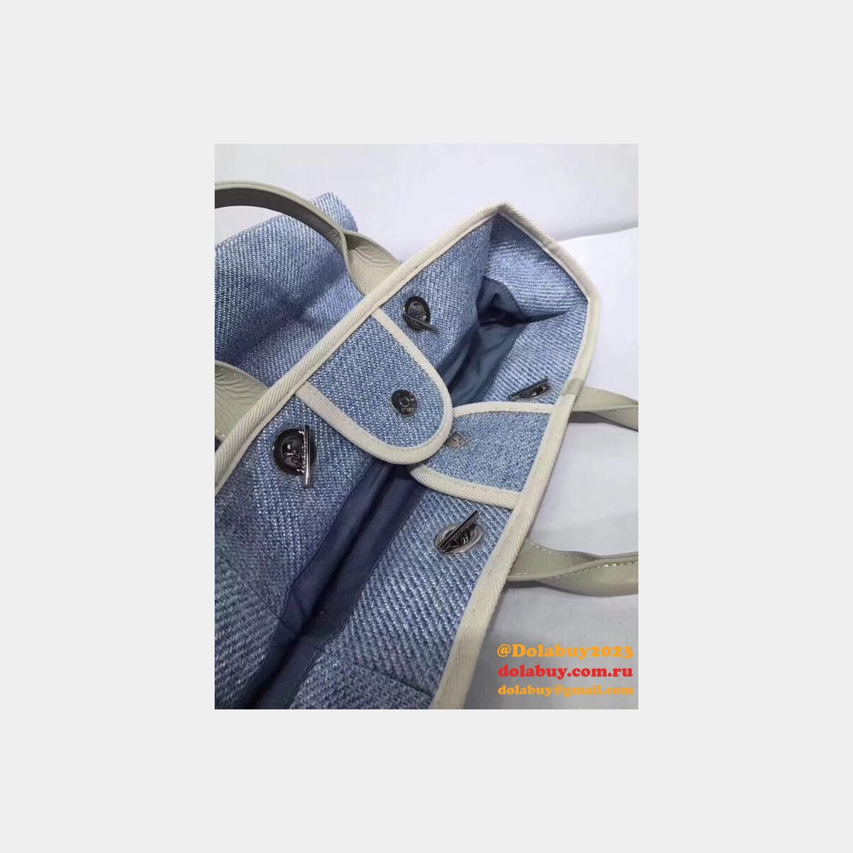 Luxury CC deauville Terrycloth Beach dupe mesh Tote Bag