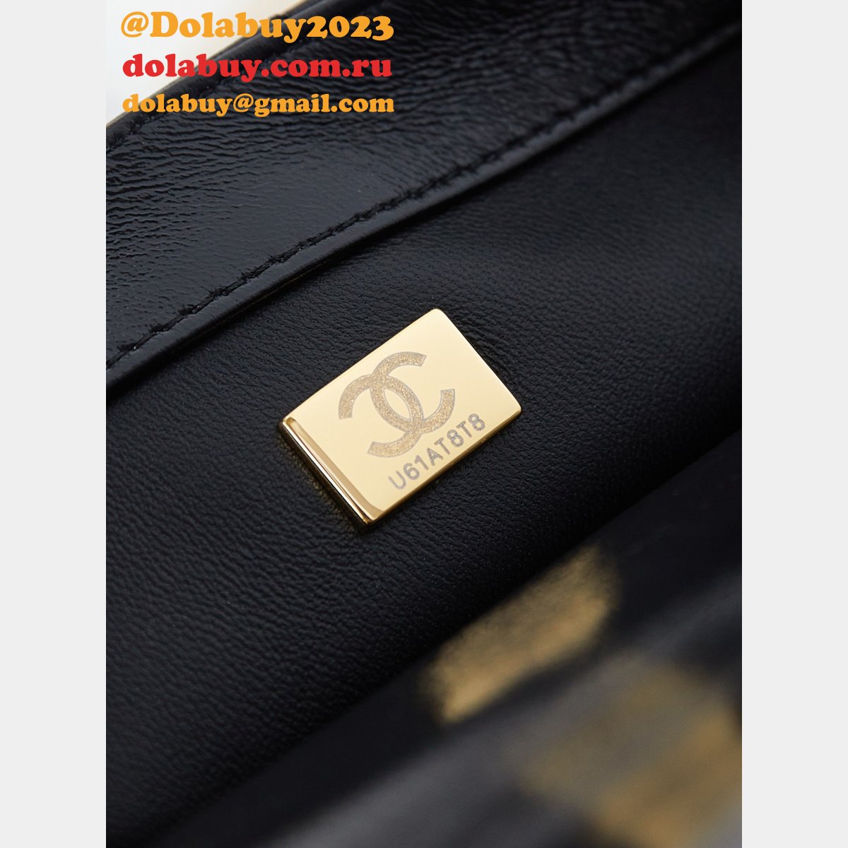 Replica Designer AS5032 Black Top Handle Inspired Mini Flap Bag