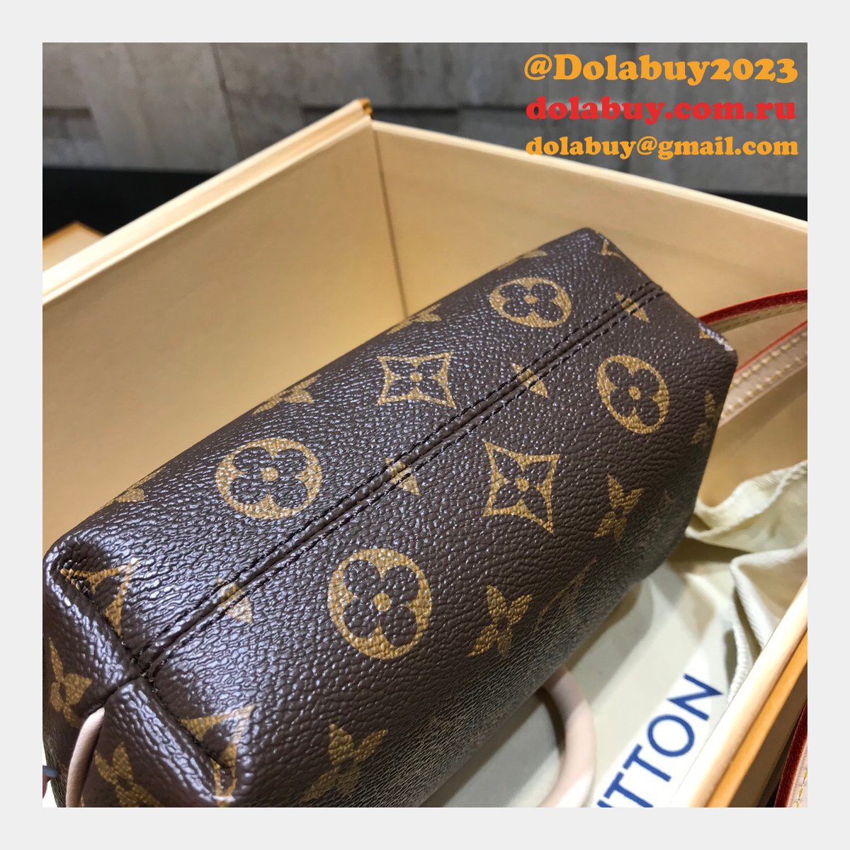 Louis Vuitton Nano Noe Monogram M61253 Brown Top Quality